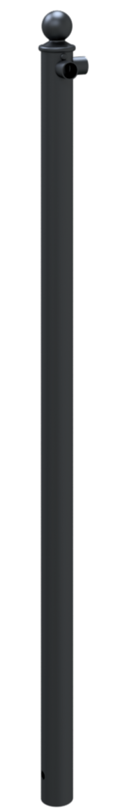 Schake Balustradă de protecție, RAL 7016, Ø 60 mm, oțel zincat la cald, fix, pentru betonare, cod 467_03B