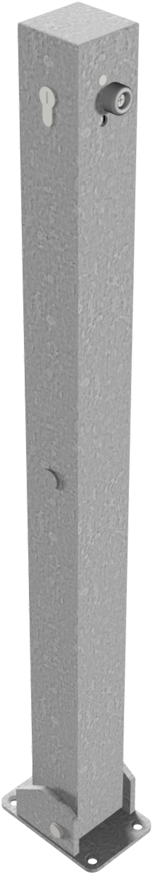 Schake Închidere cu cilindru profil Euro, 70 × 70 mm, 100 × 150 mm, oțel zincat la cald, fix, pliabil, cod 470UZ
