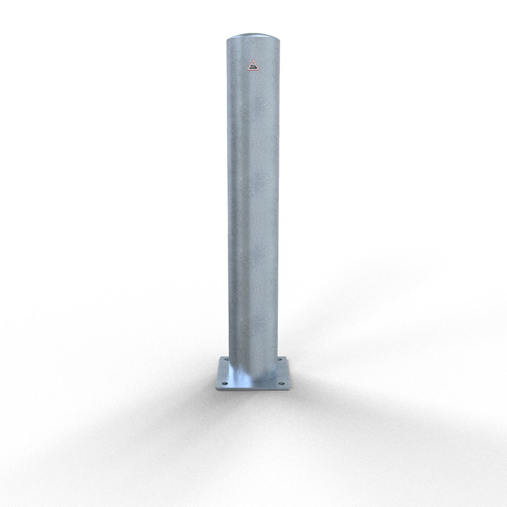 Schake Bornă de protecție, Ø 152 × 3,2 mm, oțel zincat la cald, fix, cod 40153