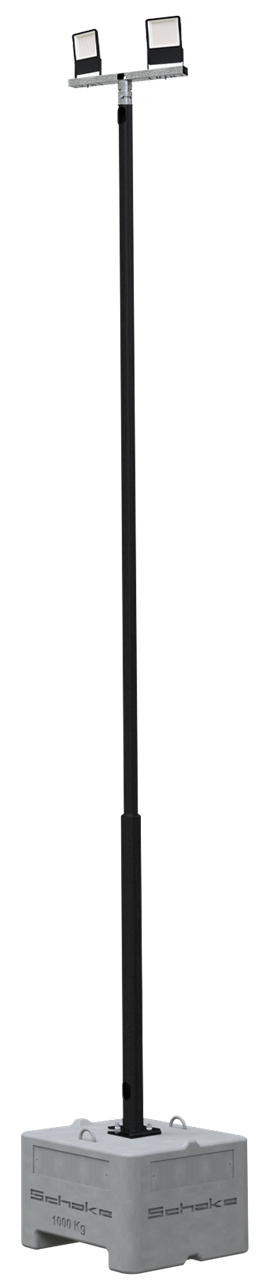 Schake Lampă de avertizare, set, RAL9005, 4 m, oțel zincat, pliabil, cod 353140-RAL9005-SET1