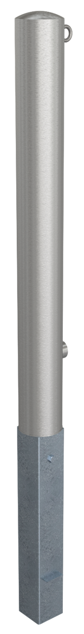 Schake Stâlp de protecție, Ø 102 mm, oțel inoxidabil, zincat la cald, demontabil, cu închidere, cod 40103F+1