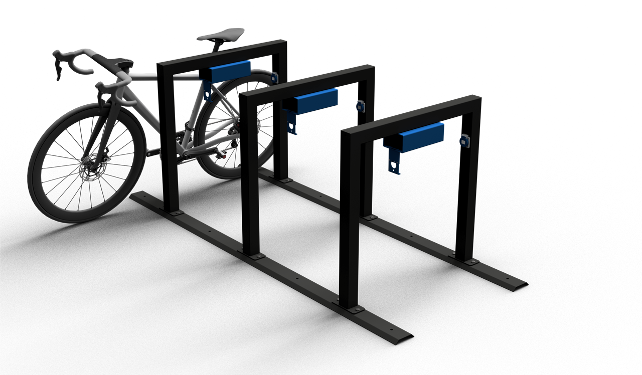Schake Suport pentru biciclete, 60 × 60 mm, oțel zincat la cald, cu închidere, cod 424_30BEL