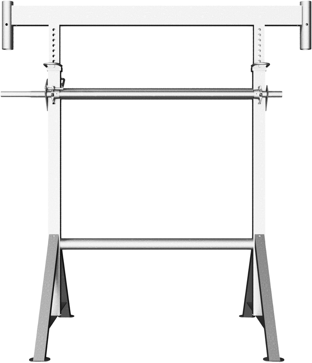 Schake Capră de schelă, K1200, Ø 48,3 mm, 1424 × 1206 × 595 mm, oțel zincat, pliabil