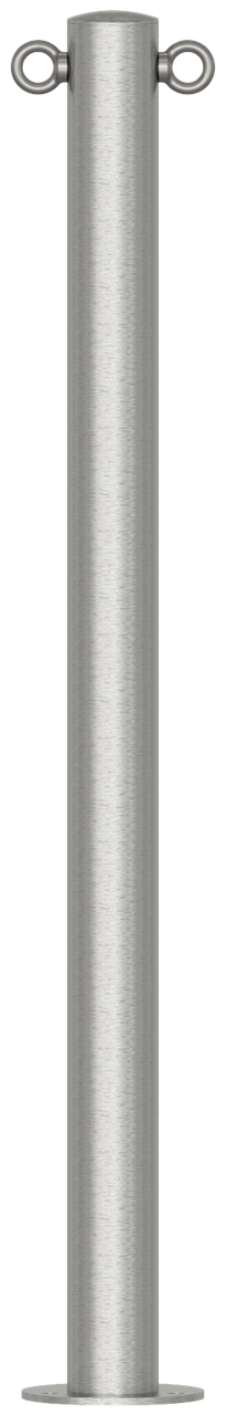 Schake Stâlp de protecție, Ø 60 mm, Ø 120 × 5 mm, oțel inoxidabil, fix, cu închidere, cod 4062P+2