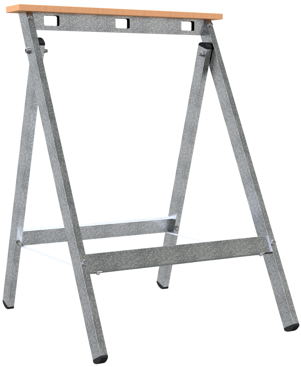 Schake Capră sau treaptă de șantier, 0,93 m, 0,64 m, aluminiu, pliabil