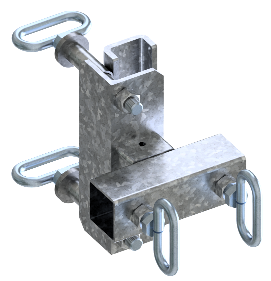 Schake Bară de anulare pentru indicator rutier, 30 × 30 mm, oțel zincat