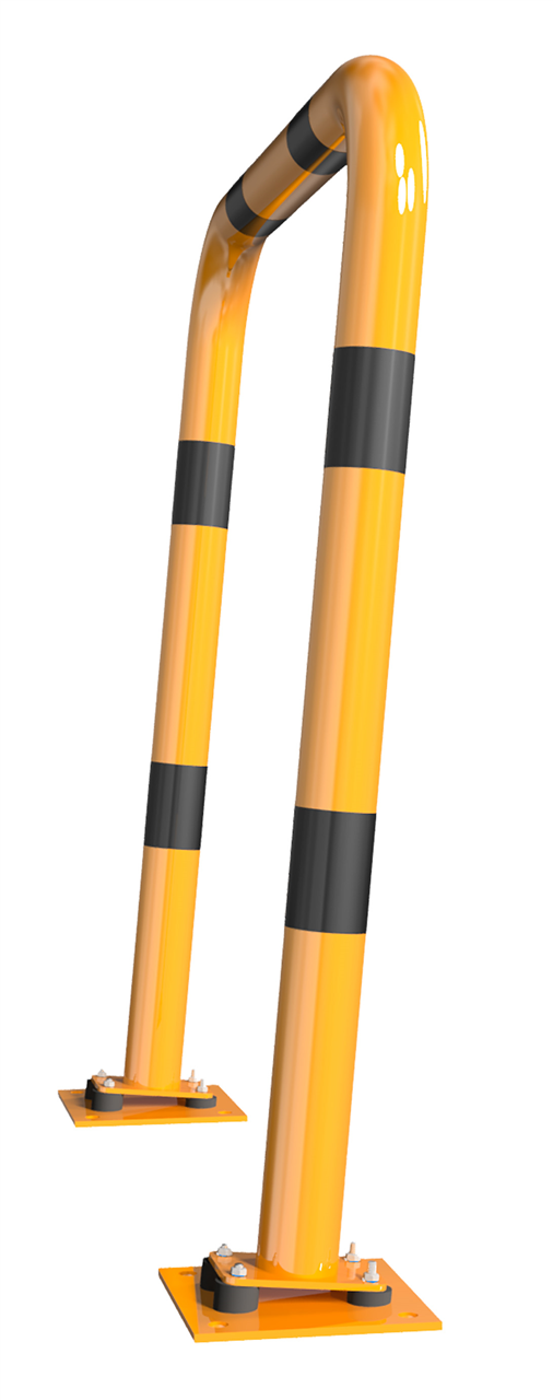 Schake Protecție anti-impact, Ø 76 mm, 220 × 220 mm, oțel, galben/negru, fix, cod 477_04NPBG