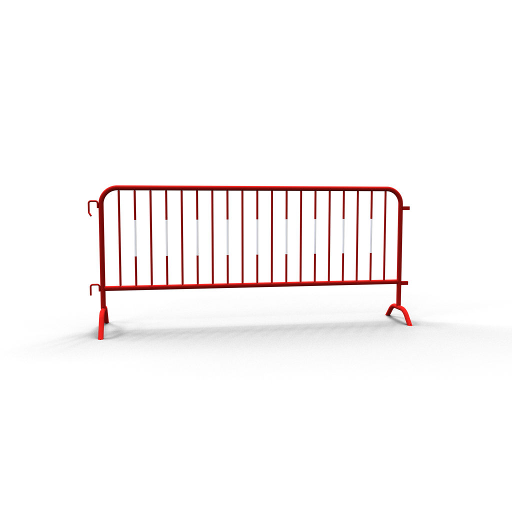 Schake Gard de delimitare pentru evenimente, tip S, RAL 3020, 55 × 285 mm, 1,10 m, oțel