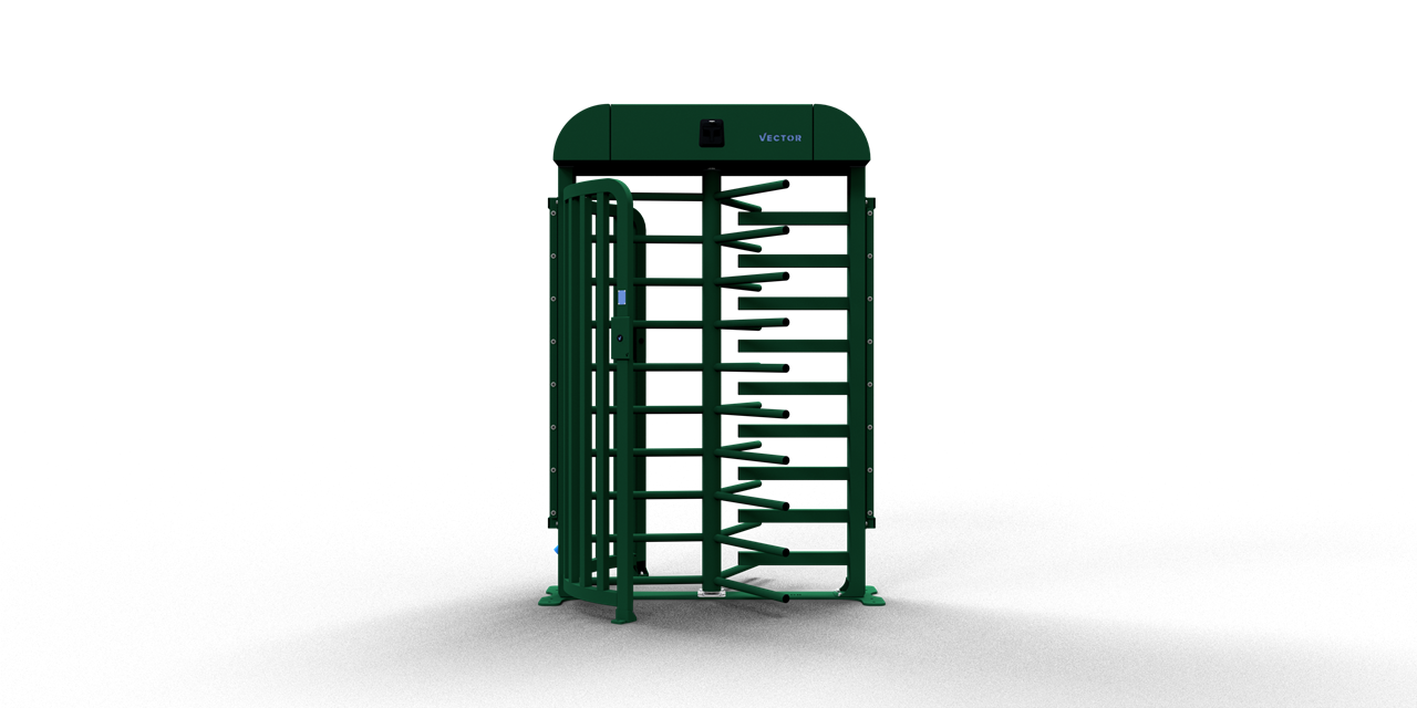 Schake Sistem de siguranță pentru șantier, RAL 6005, 1216 × 1580 × 2270 mm, oțel zincat, fix, cod 4VTE60B6005