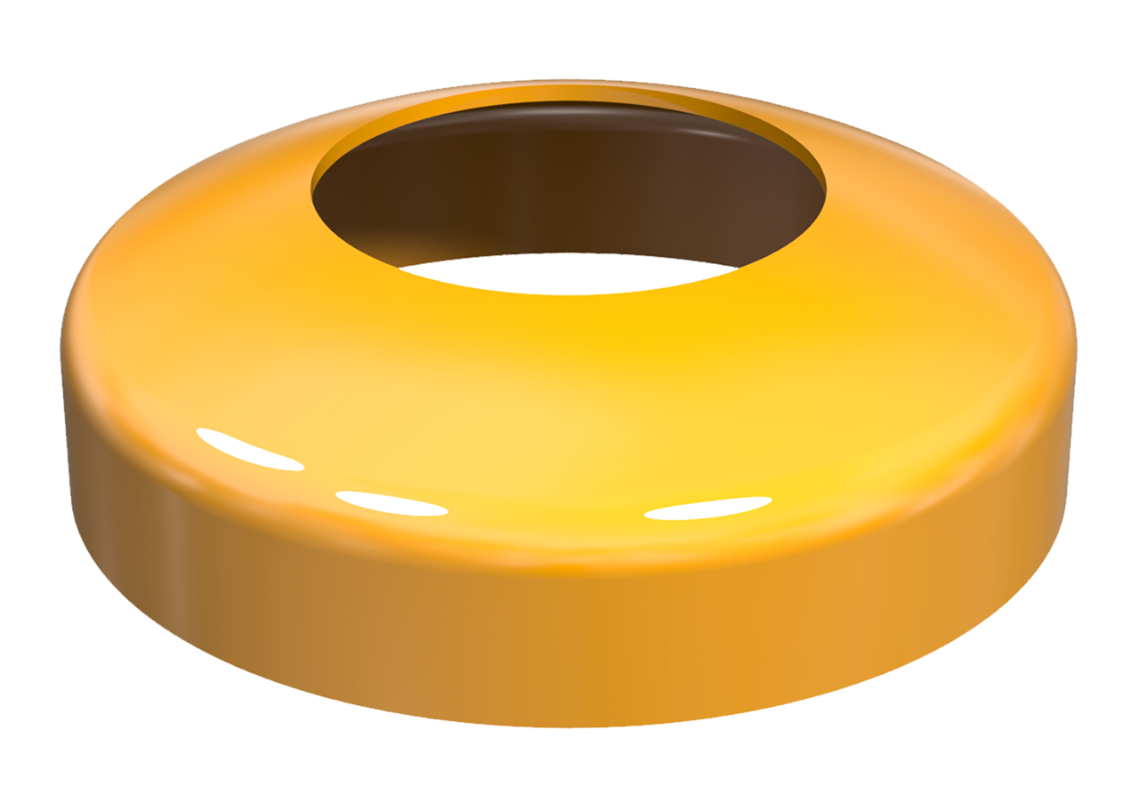 Schake Bornă de protecție, Ø 76 mm, Ø 200 mm, oțel zincat la cald, galben/negru, fix