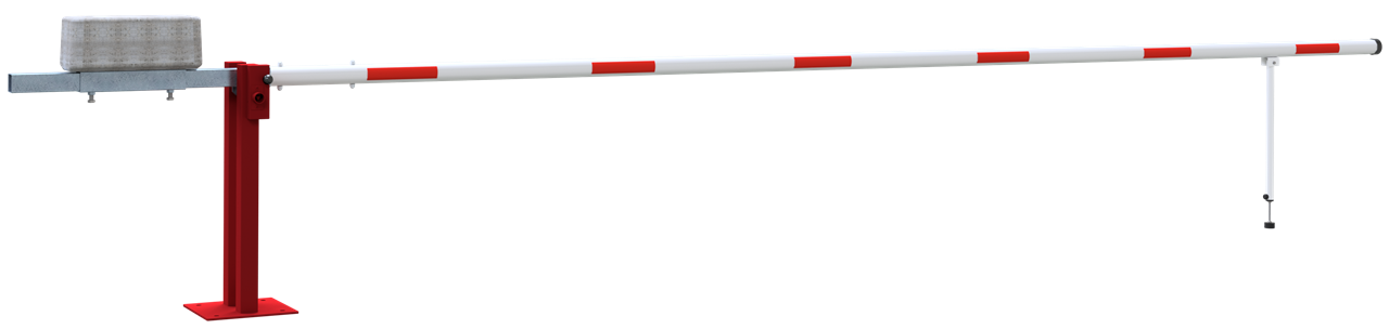 Schake Barieră de acces, Ø 20 mm, Ø 80 mm, oțel zincat la cald, cu închidere, cu contragreutate, cod 411_61FPB