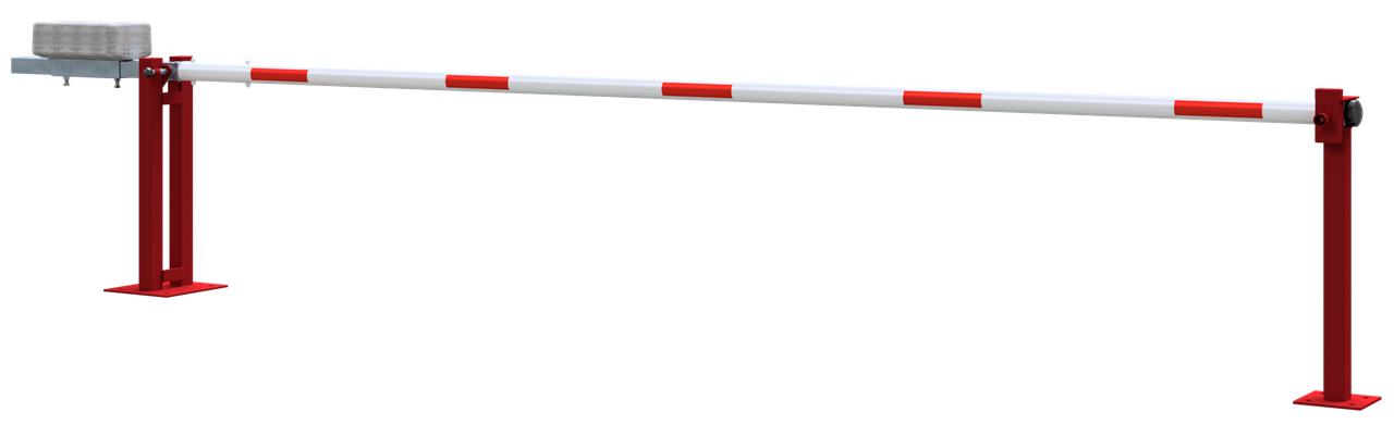 Schake Barieră de acces, Ø 20 mm, Ø 80 mm, oțel zincat la cald, cu închidere, cu contragreutate, cod 411_50FPB
