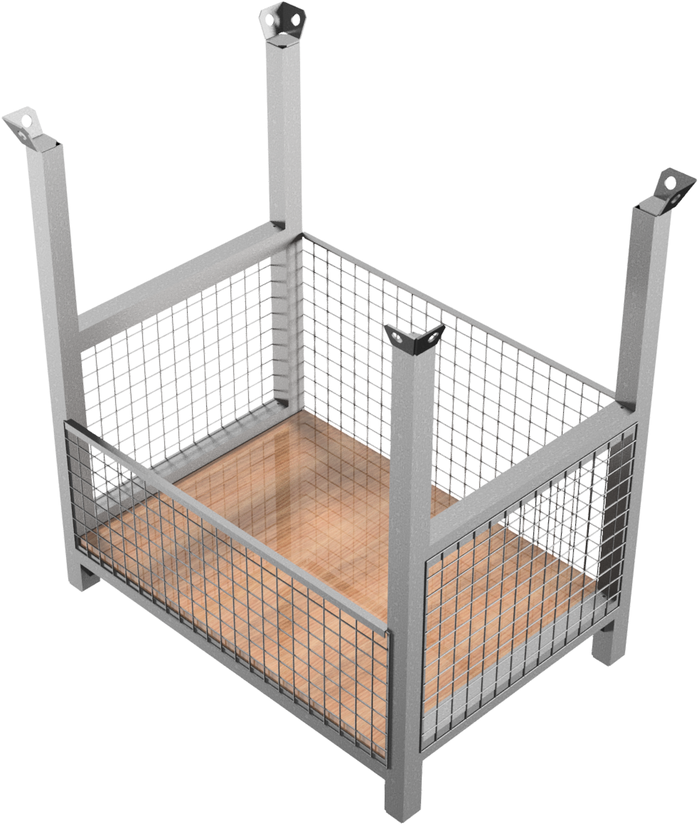 Schake Palet pentru depozitare și transport, 60 × 60 mm, 1,05 m, oțel zincat, cod 50118-4