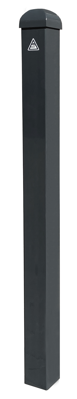 Schake Bornă de protecție, seria 4730B, RAL 7016, 70 × 70 mm, oțel zincat la cald, antracit, cod 4730FB