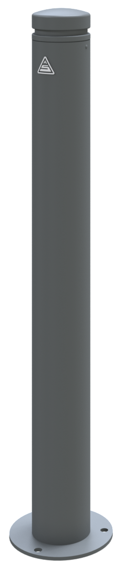 Schake Bornă de protecție, RAL 7016, Ø 102 mm, 100 × 150 mm, oțel zincat la cald, antracit, cod 4092PB
