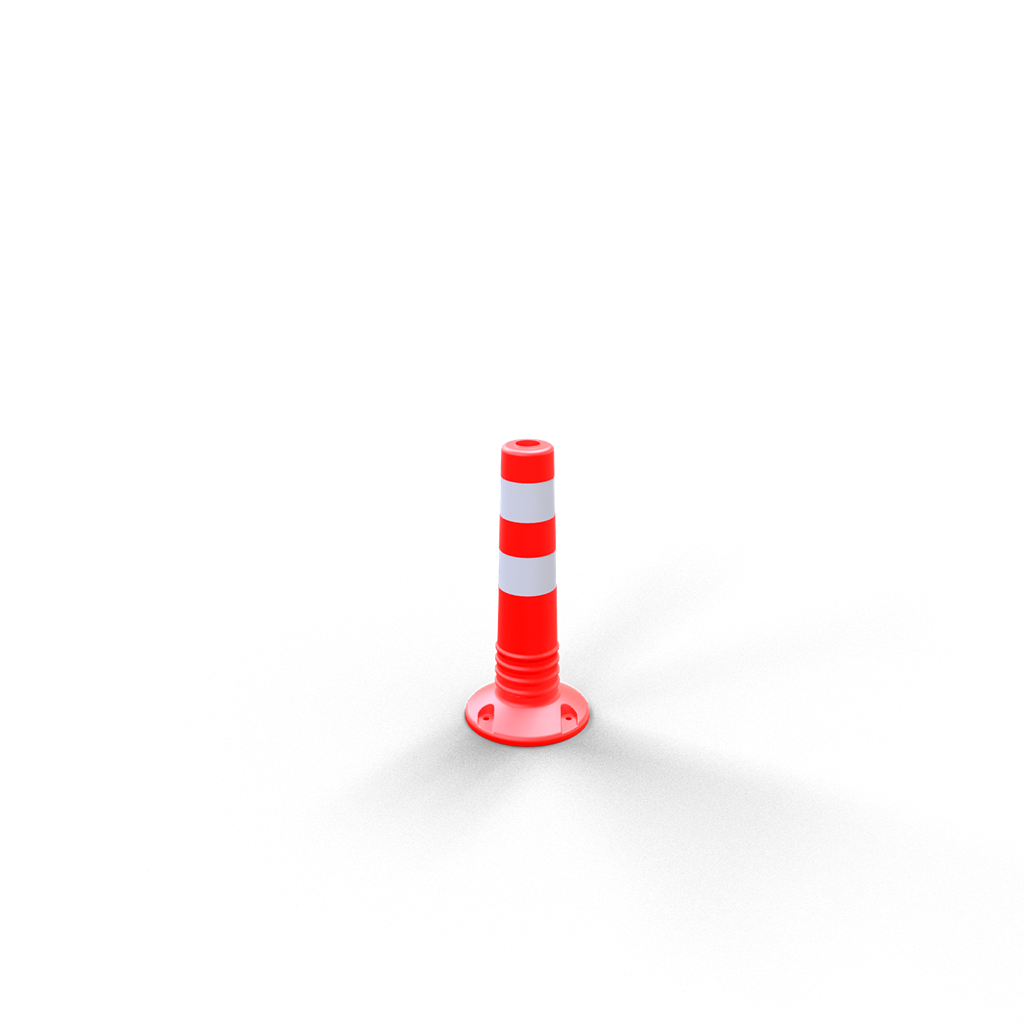 Schake Stâlp de protecție, Flexipost, Ø 80 mm, roșu/alb, cod 412214
