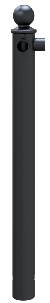Schake Balustradă de protecție, RAL 7016, Ø 60 mm, oțel zincat la cald, fix, pentru betonare, cod 467_06B