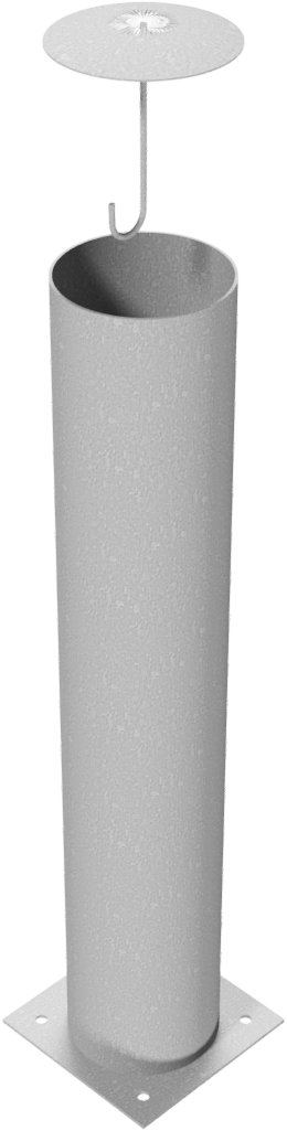 Schake Bornă de protecție, Ø 273 × 5 mm, oțel zincat la cald, fix, cod 40273A
