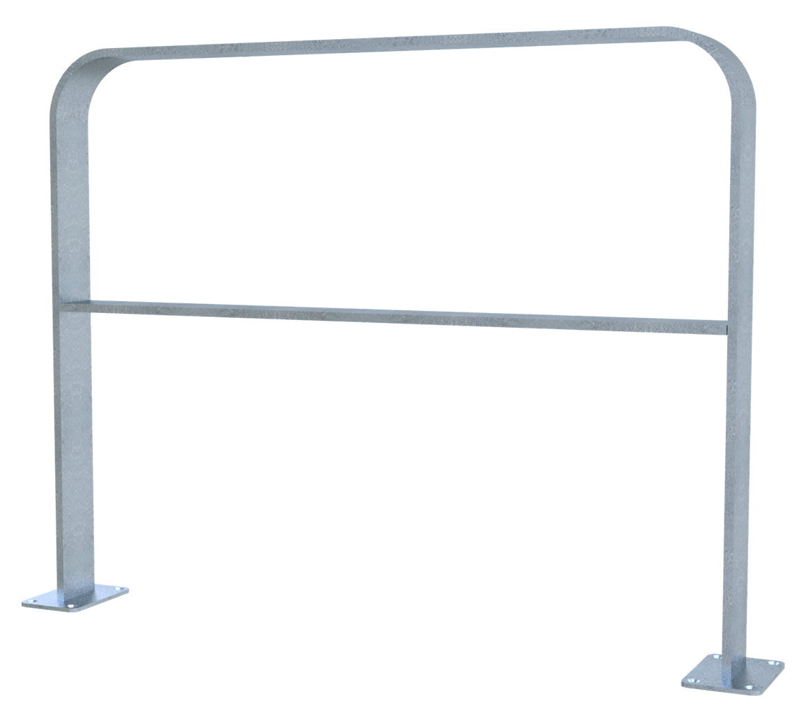 Schake Suport pentru biciclete, DB 703, 80 × 12 mm, oțel zincat la cald, fix, pentru betonare, cod 4053_100P