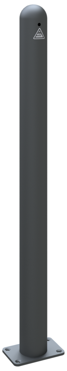 Schake Bornă de protecție, seria 4077B, DB703, Ø 76 mm, 100 × 150 mm, fix