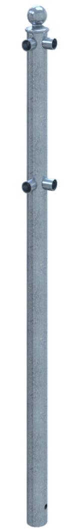 Schake Balustradă de protecție, Ø 60 mm, oțel zincat la cald, fix, pentru betonare, cod 467_13