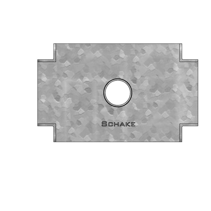 Schake Pop de cofraj, tip standard, Ø 38 mm, oțel zincat, fix