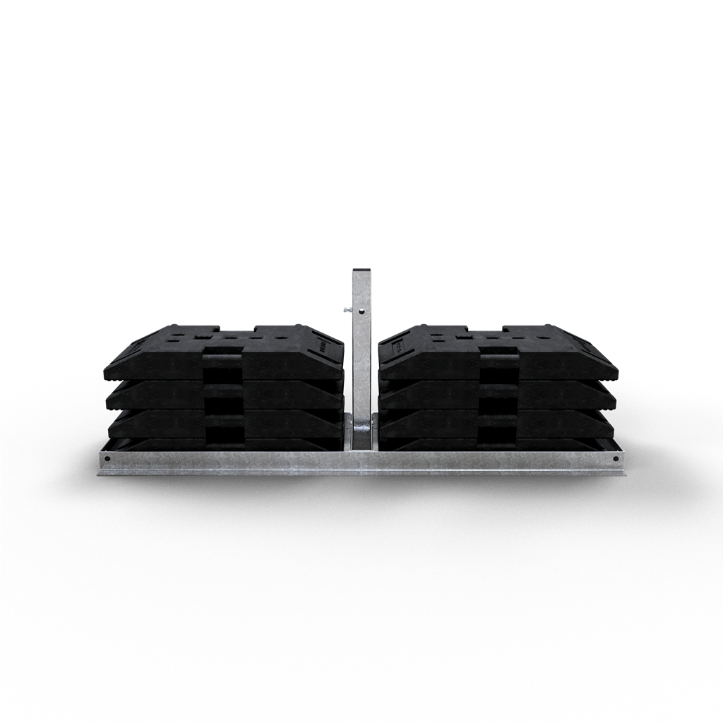 Schake Suport pentru indicator, tip FREEWAY, 60 × 60 mm, 1900 × 550 mm, oțel zincat, fix