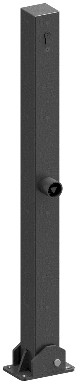 Schake Stâlp de protecție, 70 × 70 mm, 100 × 150 mm, oțel zincat la cald, fix, pliabil, cod 470FUZ