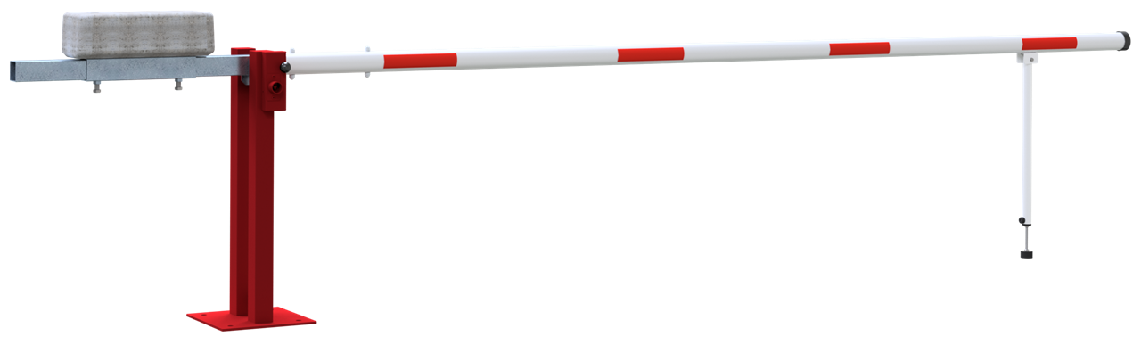 Schake Barieră de acces, Ø 20 mm, Ø 80 mm, oțel zincat la cald, cu închidere, cu contragreutate, cod 411_41FPB