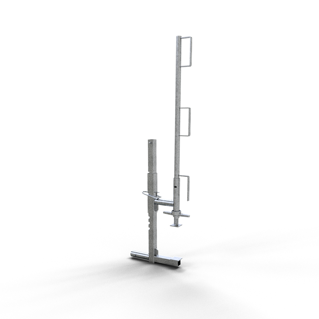 Schake Stâlp de protecție, set 1 buc., Ø 33,7 mm, 1 m, oțel zincat, cod 11191-SET