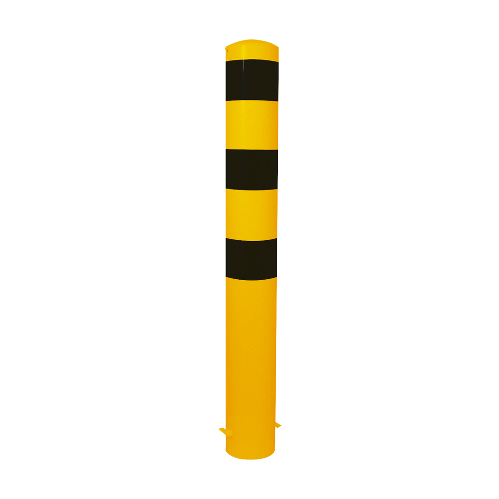 Schake Bornă de protecție, Ø 152 × 3,2 mm, oțel zincat la cald, galben/negru, demontabil, cod 40152HBG