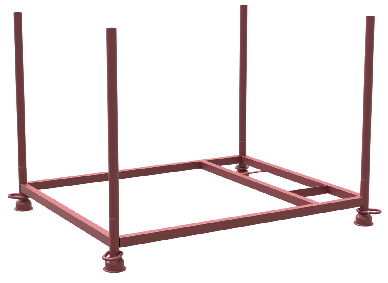 Schake Palet pentru depozitare și transport, Ø 48,3 mm, 1,20 m, demontabil, cod 50400-1-0-ABS