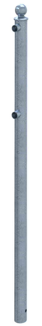 Schake Balustradă de protecție, Ø 60 mm, oțel zincat la cald, fix, pentru betonare, cod 467_11