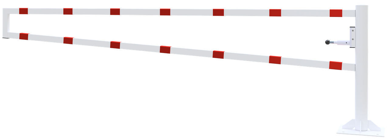 Schake Barieră batantă, Ø 102 mm, 60 × 40 mm, oțel zincat la cald, fix, cu închidere, cod 4013_35VBP