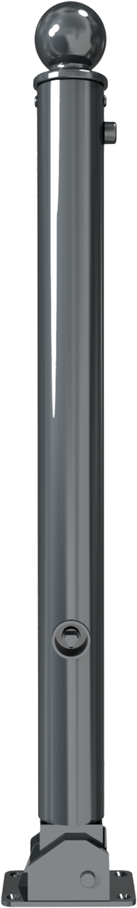 Schake Bornă de protecție, seria 474B, RAL 7016, Ø 76 mm, 100 × 150 mm, oțel zincat, cod 474FUB+1