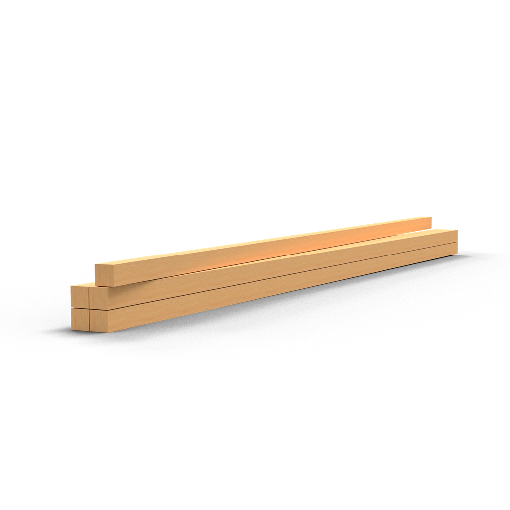 Schake Accesoriu pentru cofraje, 80 × 80 × 4000 mm, lemn