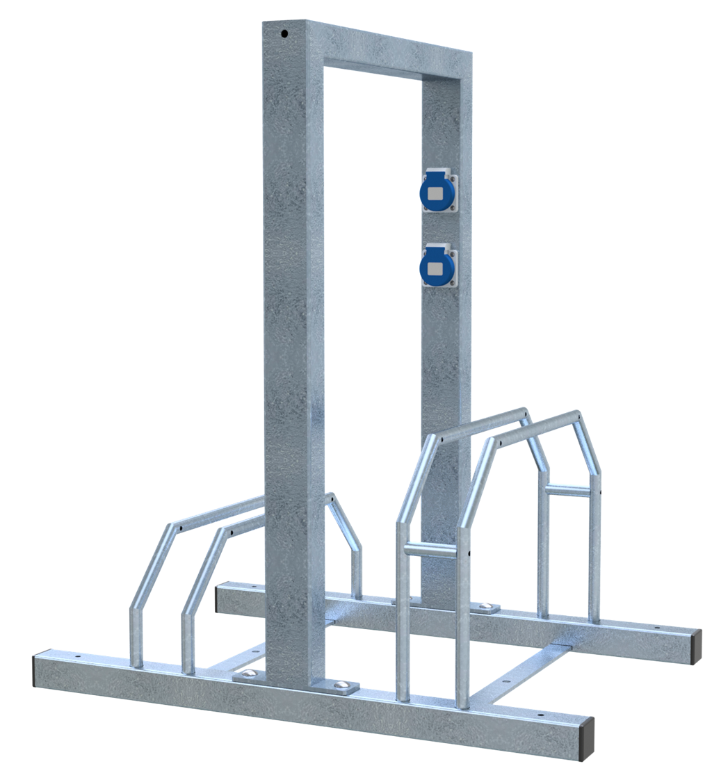 Schake Suport pentru biciclete, set, 60 × 40 mm, oțel zincat la cald, cod 421_20HE