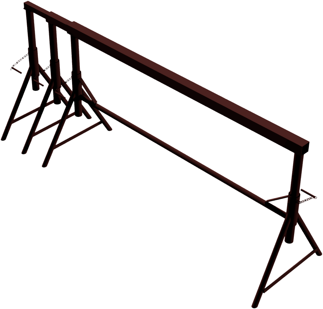 Schake Capră de schelă, model Combi, 50 × 50 mm, 4,20 m, oțel