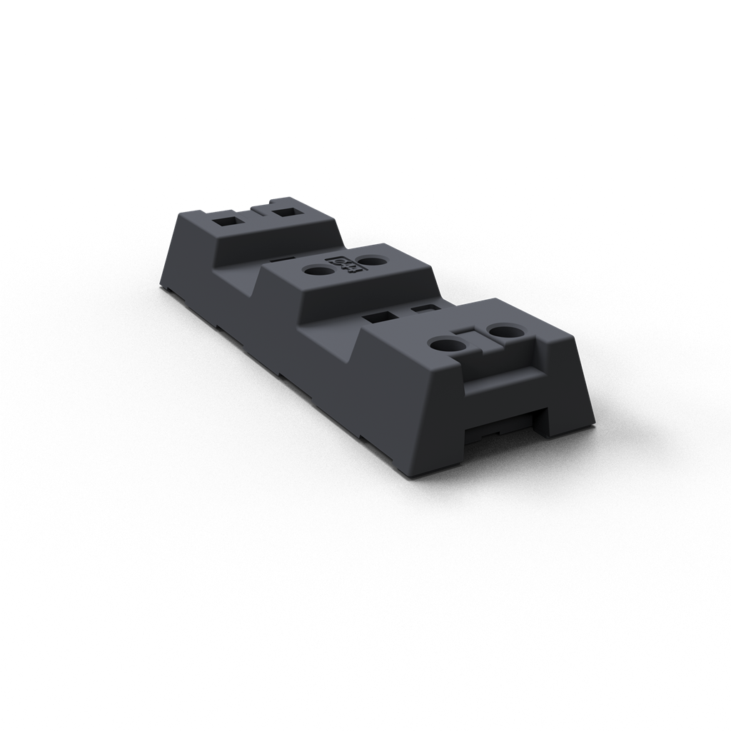 Schake Talpă pentru gard mobil, Ø 42 mm, 2 × 40 mm, plastic, mobil