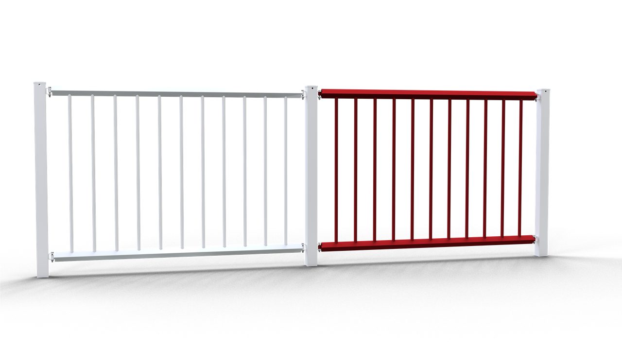 Schake Balustradă de siguranță, oțel zincat la cald, fix, cod 418_00B