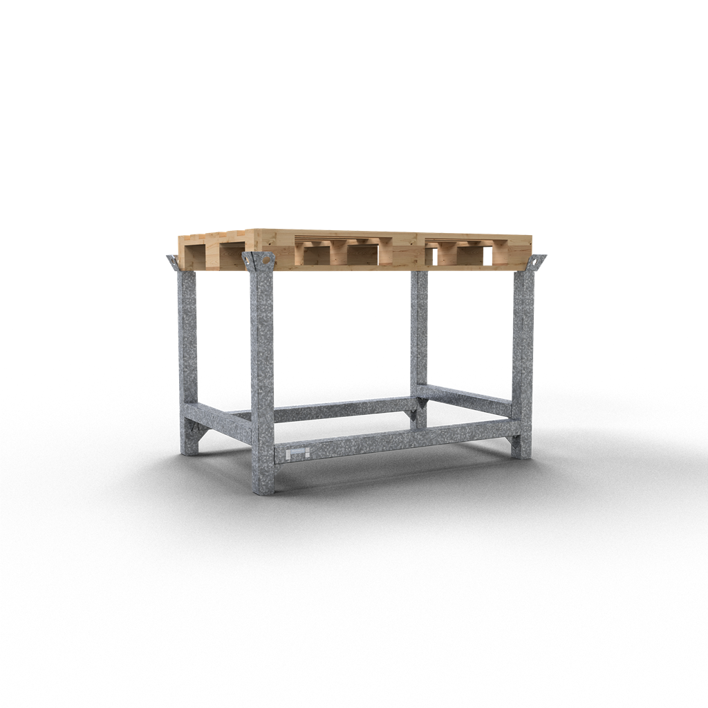 Schake Palet pentru depozitare și transport, 60 × 60 mm, 1,05 m, oțel zincat, cod 50118-1