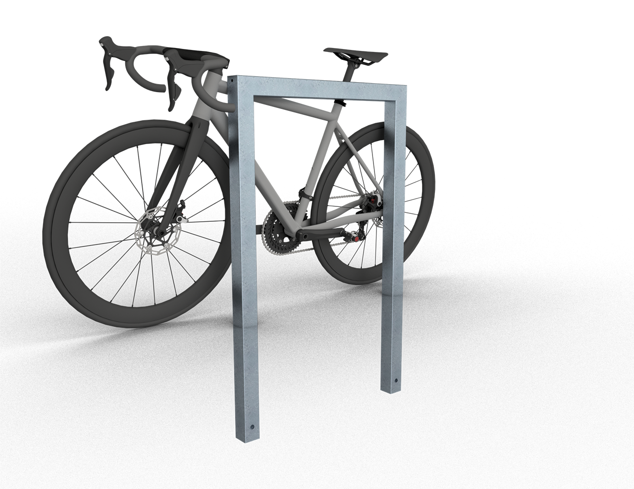 Schake Suport pentru biciclete, DB 703, 60 × 60 mm, oțel zincat la cald, pentru betonare, cod 454_075