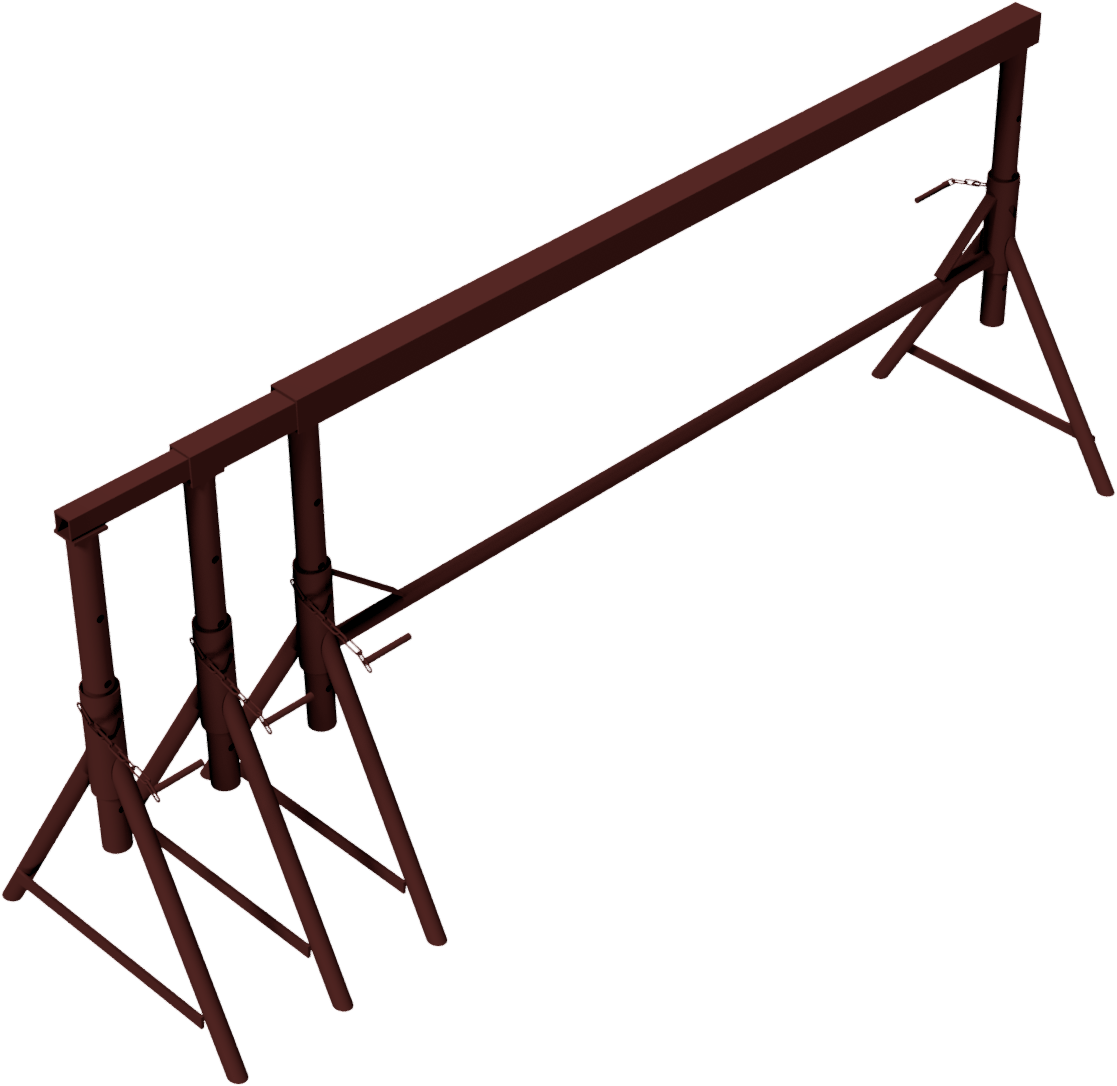 Schake Capră de schelă, model Combi, 50 × 50 mm, 4,20 m, oțel