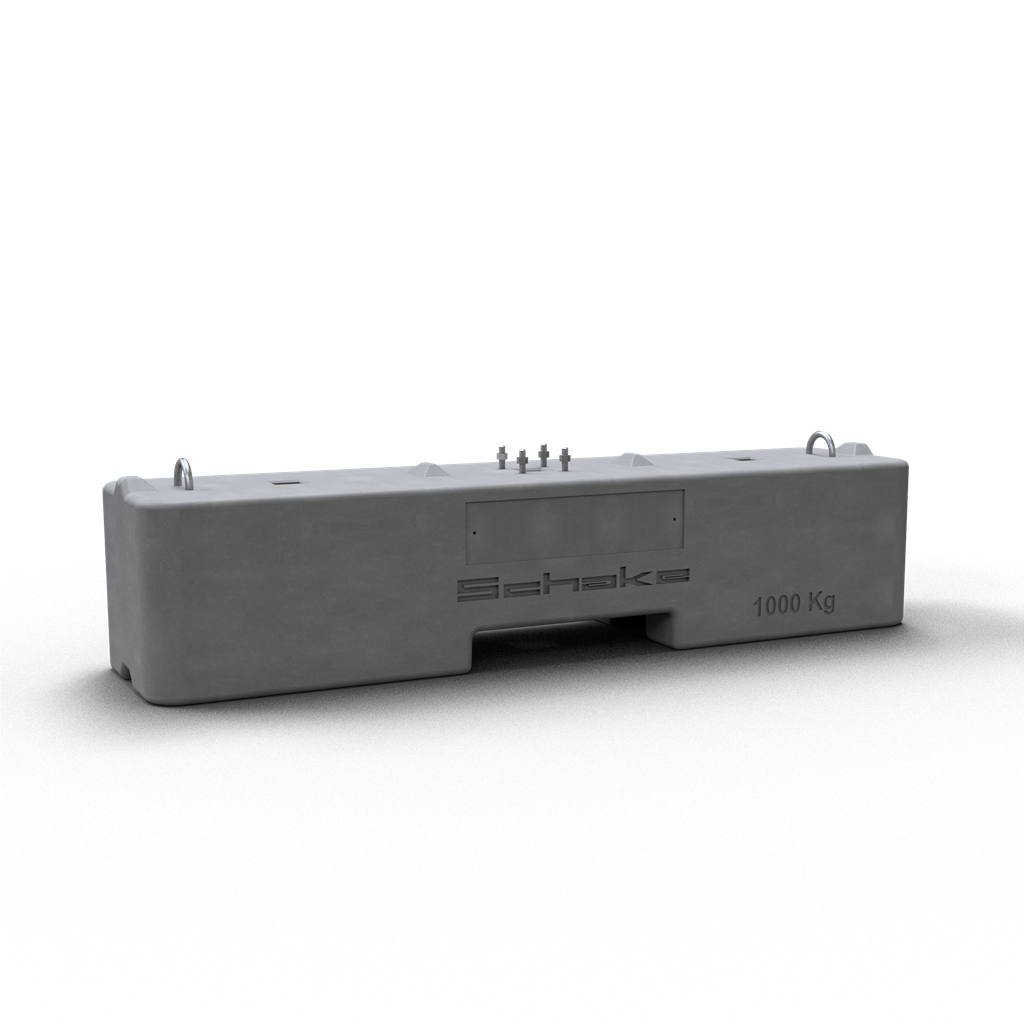 Schake Dispozitiv de montaj pentru beton, set, 60 × 60 mm, 590 × 140 × 3 mm, roșu/alb, cu închidere, cod 3F121S